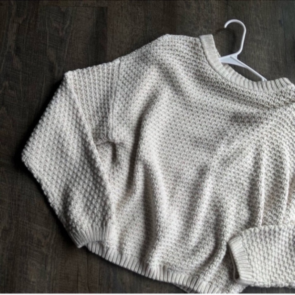 Universal Thread Textured Cream Sweater - Picture 2 of 3